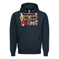 Navy somebody's loud mouth baseball Zipper Hoodie - JahusDesignShop