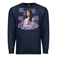 Navy olivia rodrigo Premium Sweatshirt - linhVisuals