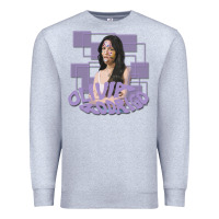 Heather Grey olivia rodrigo Premium Sweatshirt - linhVisuals