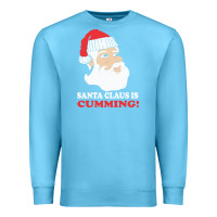 Ocean Blue santa claus is cumming dirty humor Premium Sweatshirt - linhVisuals