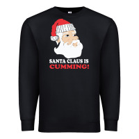 Black santa claus is cumming dirty humor Premium Sweatshirt - linhVisuals