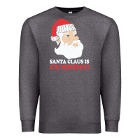 Charcoal Heather santa claus is cumming dirty humor Premium Sweatshirt - linhVisuals