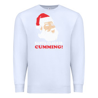 White santa claus is cumming dirty humor Premium Sweatshirt - linhVisuals