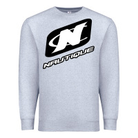 Heather Grey Nautique Boats Premium Sweatshirt - linhVisuals