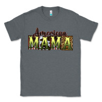 Charcoal Heather American Mama  Mother's Day Classic Tee - CowGirlArtShop