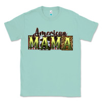 Seafoam American Mama  Mother's Day Classic Tee - CowGirlArtShop