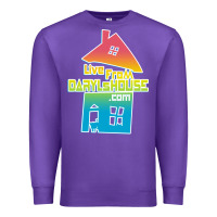 Purple live from daryl house Premium Sweatshirt - linhVisuals