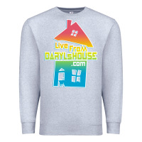Heather Grey live from daryl house Premium Sweatshirt - linhVisuals
