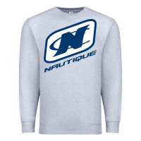 Heather Grey Nautique Boats Premium Sweatshirt - linhVisuals