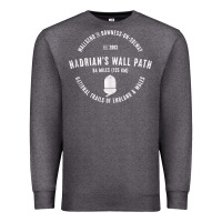 Charcoal Heather hadrians wall path england wales hikes tank top Premium Sweatshirt - linhVisuals