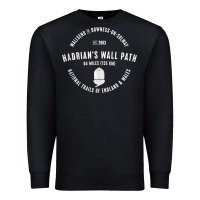 Black hadrians wall path england wales hikes tank top Premium Sweatshirt - linhVisuals