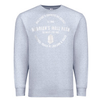 Heather Grey hadrians wall path england wales hikes tank top Premium Sweatshirt - linhVisuals