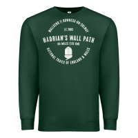 Sports Green hadrians wall path england wales hikes tank top Premium Sweatshirt - linhVisuals