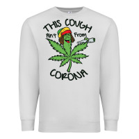 Dove Grey Funny Weed Leaf Premium Sweatshirt - linhVisuals