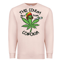 Pale Pink Funny Weed Leaf Premium Sweatshirt - linhVisuals
