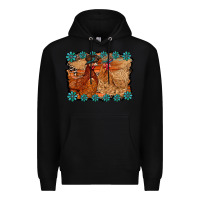 Black chicken western Premium Hoodie - RacoonDesign