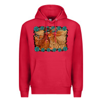 Cardinal chicken western Premium Hoodie - RacoonDesign