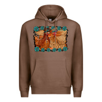 Chestnut chicken western Premium Hoodie - RacoonDesign