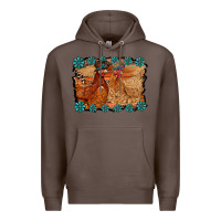 Coffee chicken western Premium Hoodie - RacoonDesign