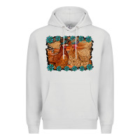 Dove Grey chicken western Premium Hoodie - RacoonDesign