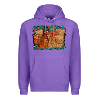 Purple chicken western Premium Hoodie - RacoonDesign