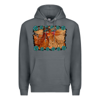 Rock chicken western Premium Hoodie - RacoonDesign
