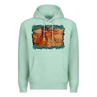 Seafoam chicken western Premium Hoodie - RacoonDesign