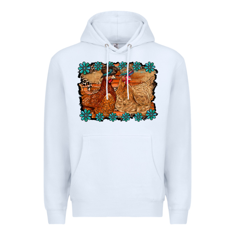 Chicken Western Premium Hoodie by RacoonDesign | Teevron