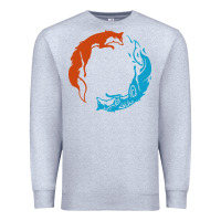 Heather Grey spirit of the north Premium Sweatshirt - linhVisuals