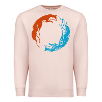 Pale Pink spirit of the north Premium Sweatshirt - linhVisuals