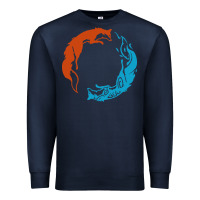 Navy spirit of the north Premium Sweatshirt - linhVisuals