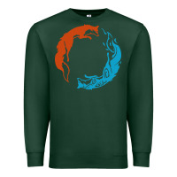 Sports Green spirit of the north Premium Sweatshirt - linhVisuals