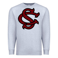 Heather Grey usc baseball Premium Sweatshirt - linhVisuals