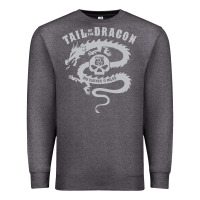 Charcoal Heather tail of the dragon Premium Sweatshirt - linhVisuals