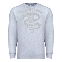 Heather Grey tail of the dragon Premium Sweatshirt - linhVisuals