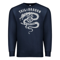 Navy tail of the dragon Premium Sweatshirt - linhVisuals