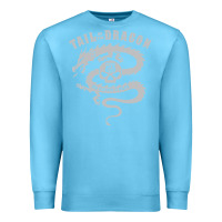 Ocean Blue tail of the dragon Premium Sweatshirt - linhVisuals