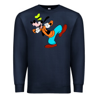 Navy goofy Premium Sweatshirt - linhVisuals