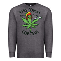 Charcoal Heather Funny Weed Leaf Premium Sweatshirt - linhVisuals