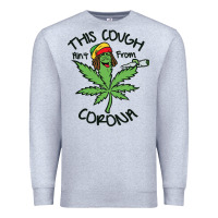 Heather Grey Funny Weed Leaf Premium Sweatshirt - linhVisuals