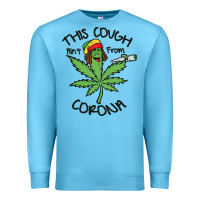 Ocean Blue Funny Weed Leaf Premium Sweatshirt - linhVisuals
