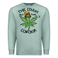 Seafoam Funny Weed Leaf Premium Sweatshirt - linhVisuals