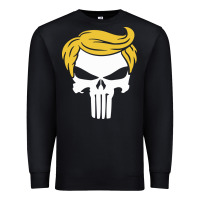 Black trump skull Premium Sweatshirt - linhVisuals