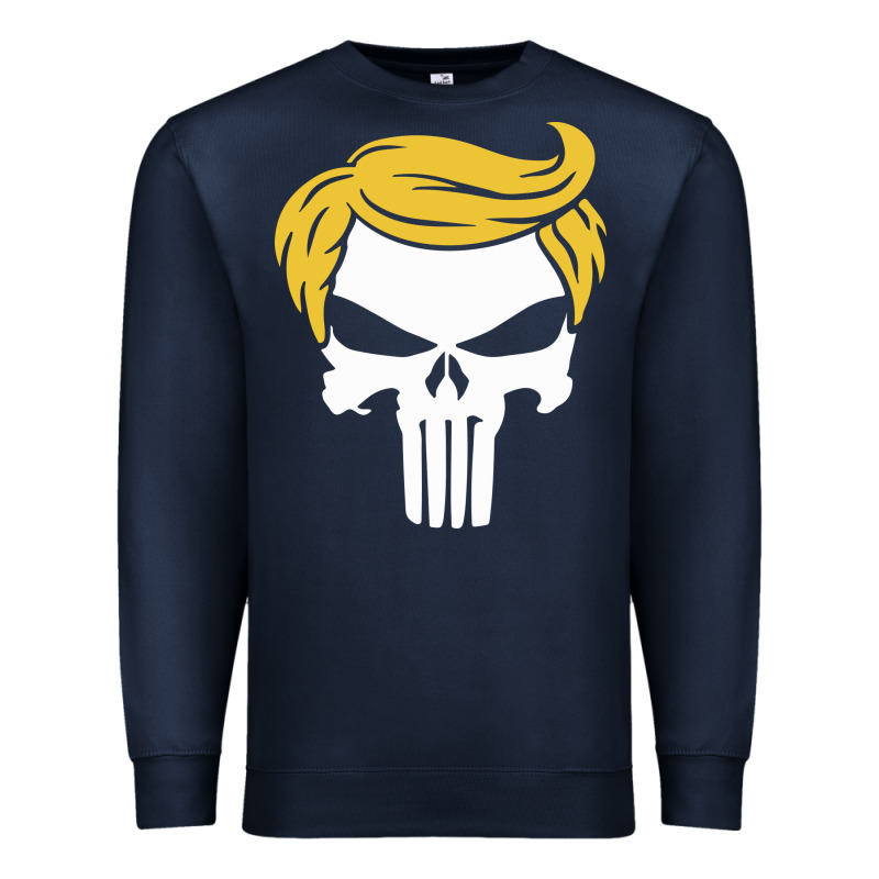 Trump Skull Premium Sweatshirt by linhVisuals | Teevron