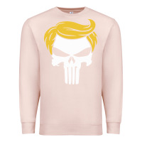 Pale Pink trump skull Premium Sweatshirt - linhVisuals