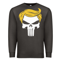 Smoke trump skull Premium Sweatshirt - linhVisuals