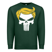 Sports Green trump skull Premium Sweatshirt - linhVisuals