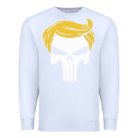 White trump skull Premium Sweatshirt - linhVisuals