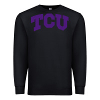 Black Texas Christian University Premium Sweatshirt - linhVisuals