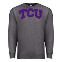 Charcoal Heather Texas Christian University Premium Sweatshirt - linhVisuals